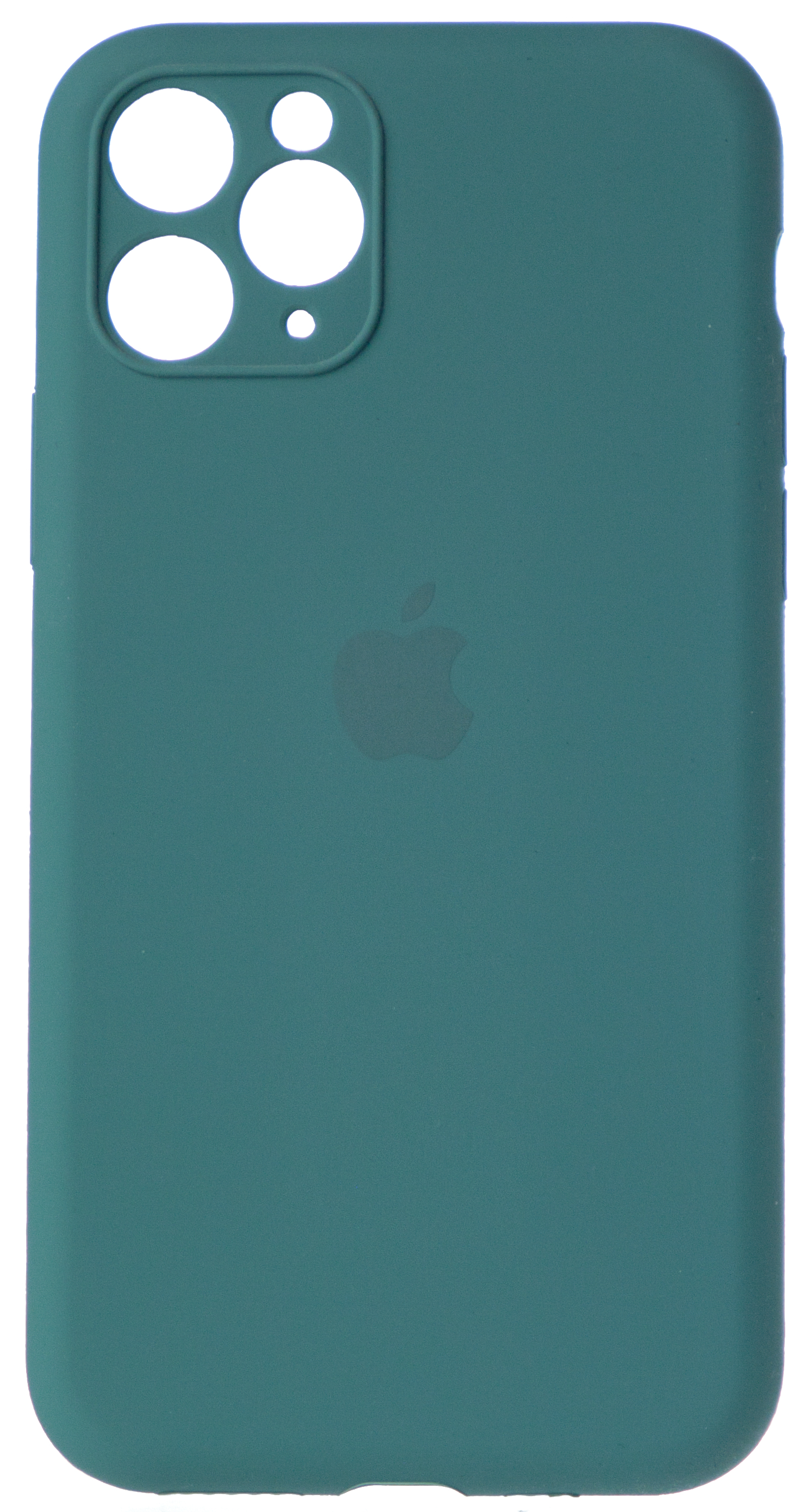 Чехол Silicone Case полная защита для iPhone 11 Pro темно-зеленый в Тюмени